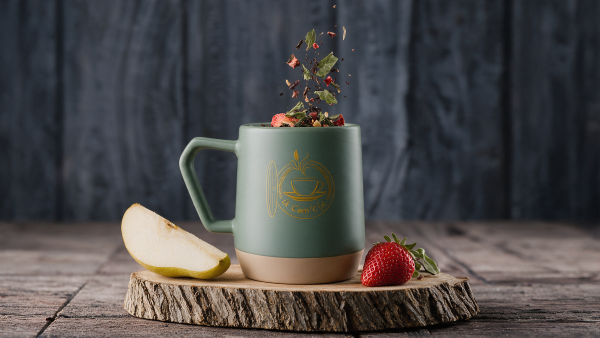 thé Rubis des Elfes – thé noir poire, fraise, hibiscus et physalis